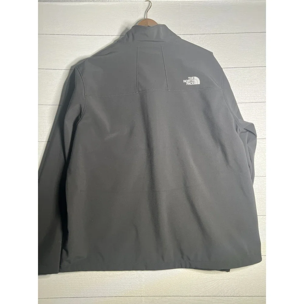 The North Face XXL 2XL Apex Barrier Soft Shell Jacket Black Logo Vons Safeway
